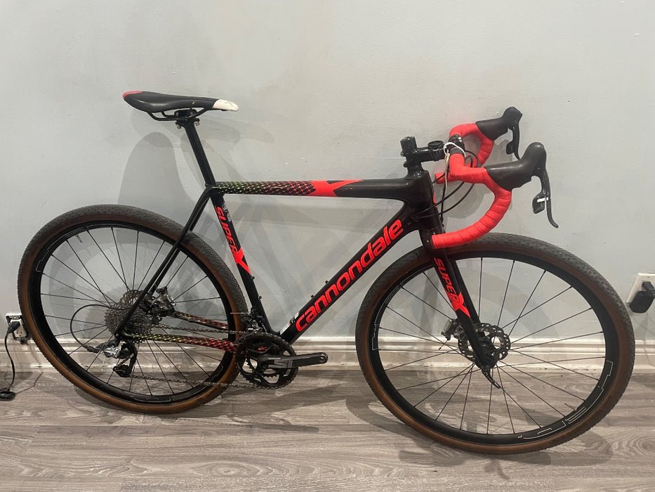*Cannondale Super X Force 11sp Carbon Disc Brake Cross Bike Gry/Red 54