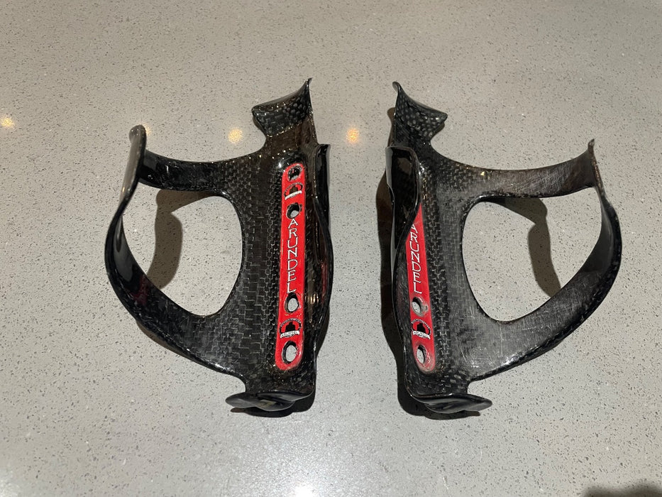 *Arundel SideLoader/Other Sideloader Carbon Cages (Pr) Blk/Red