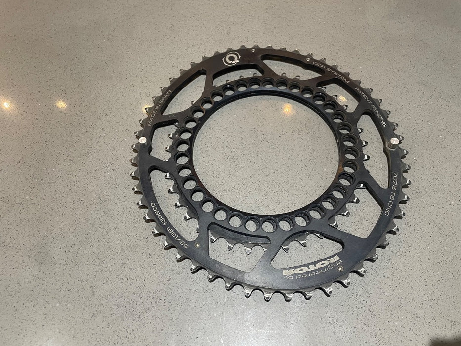 *Rotor 130 BCD Q Ring Chainrings 53/39