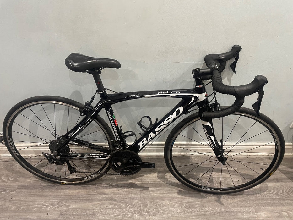*Basso Astra 105 7000 11sp Rim Brake Road Bike Blk/Wht 48cm