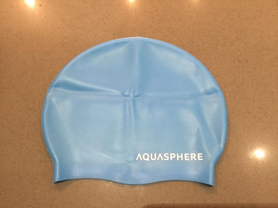 *Aqua Sphere Plain Swim Cap Light Blue