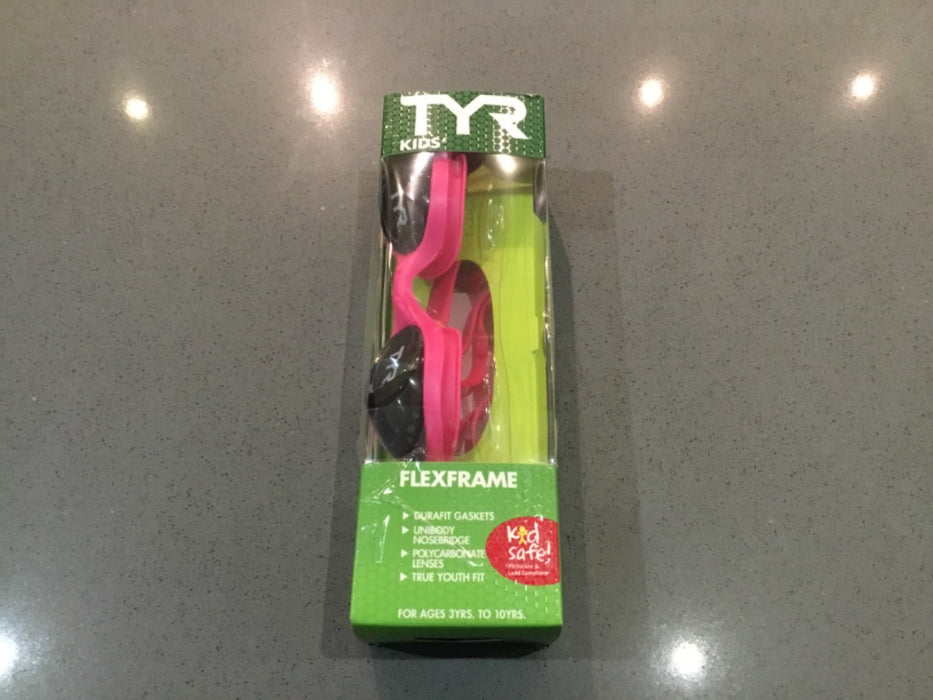 *TYR Flexframe Kids' Goggles Smk/Pnk