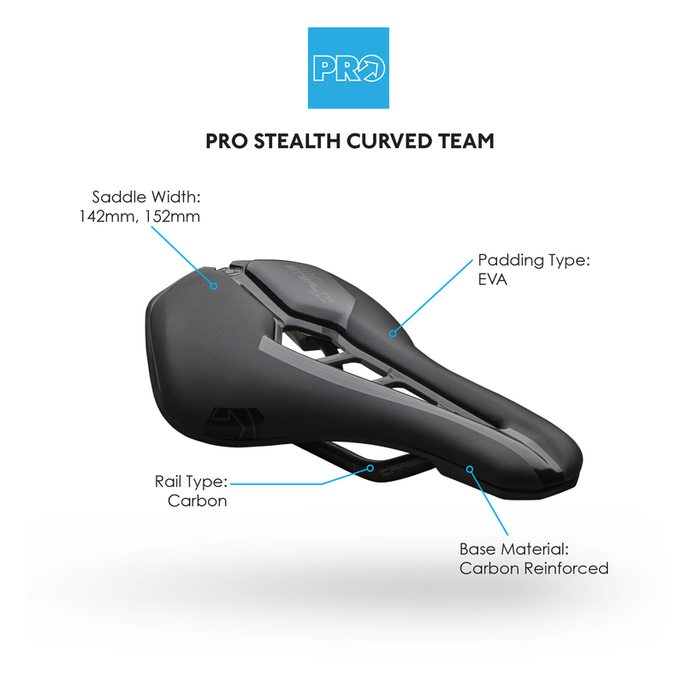 Pro Stealth Curved Team Saddle