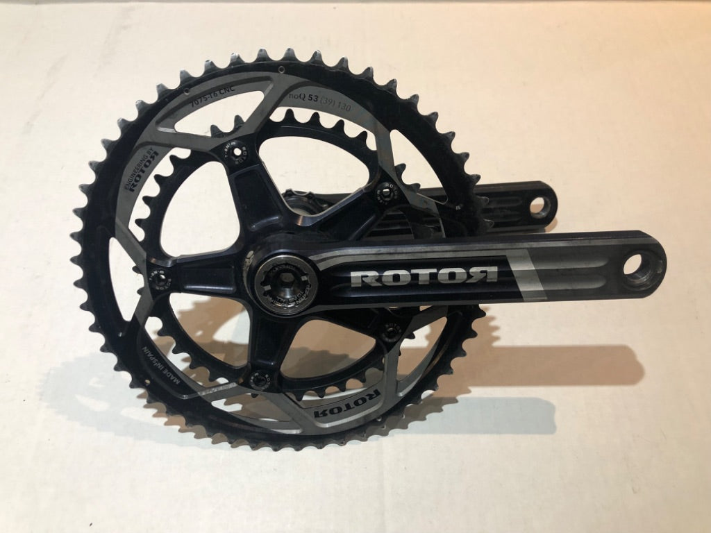 Rotor 3D+ Crankset Black 172.5 53/39