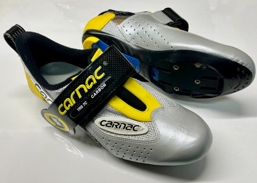 Carnac TRS 7C Triathlon Cycling Shoes size 40.5. No adapter plates.