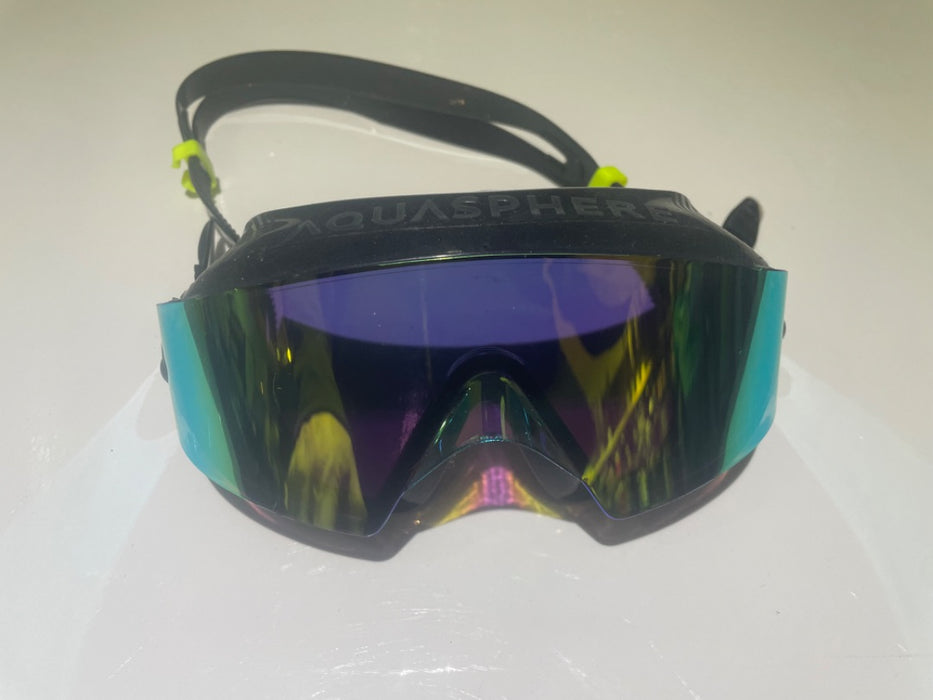 Aqua Sphere Defy Ultra Swim Goggle Yelow Titanium Mirrored O/S