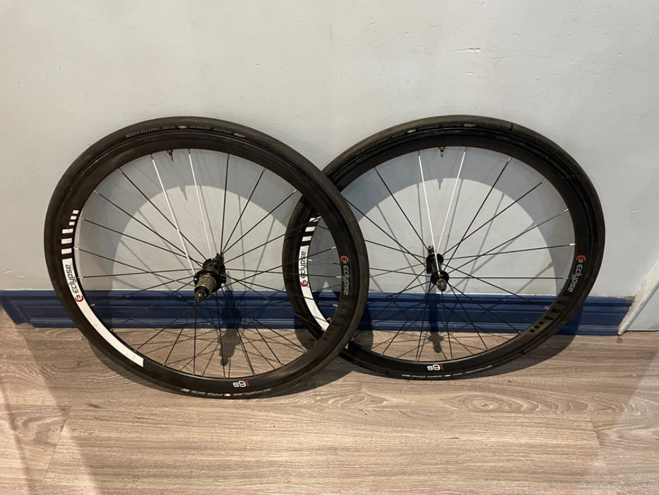 Eclipse EIS 6s 11sp Carbon Rim Brake Clincher Wheelset Black 700c