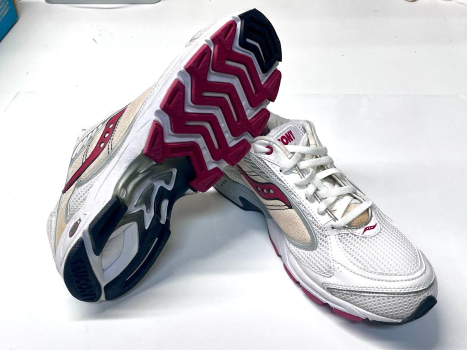 *Saucony Grid Fastwitch Endurance Women's Running Shoe White/Silver/Red size 11