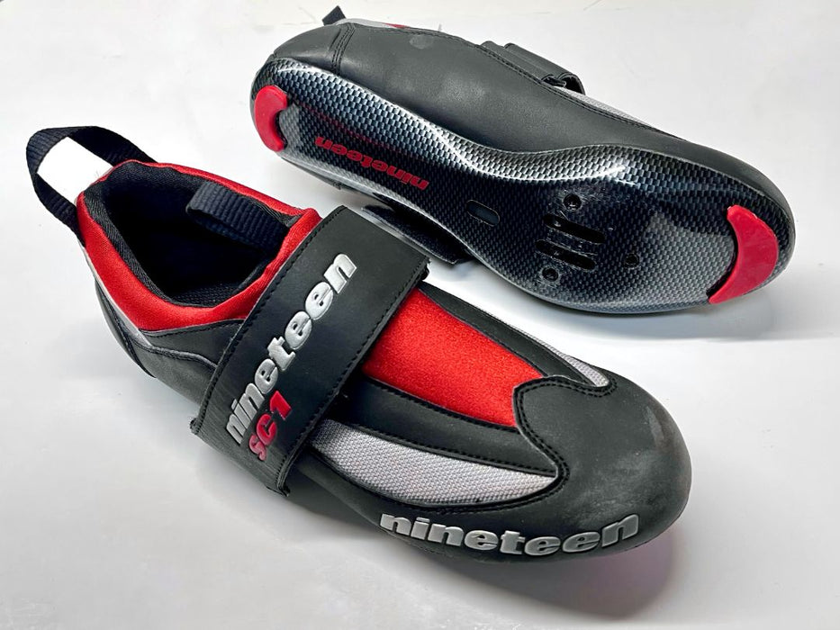 Nineteen SC1 Triathlon Cycling Shoes Black size 7