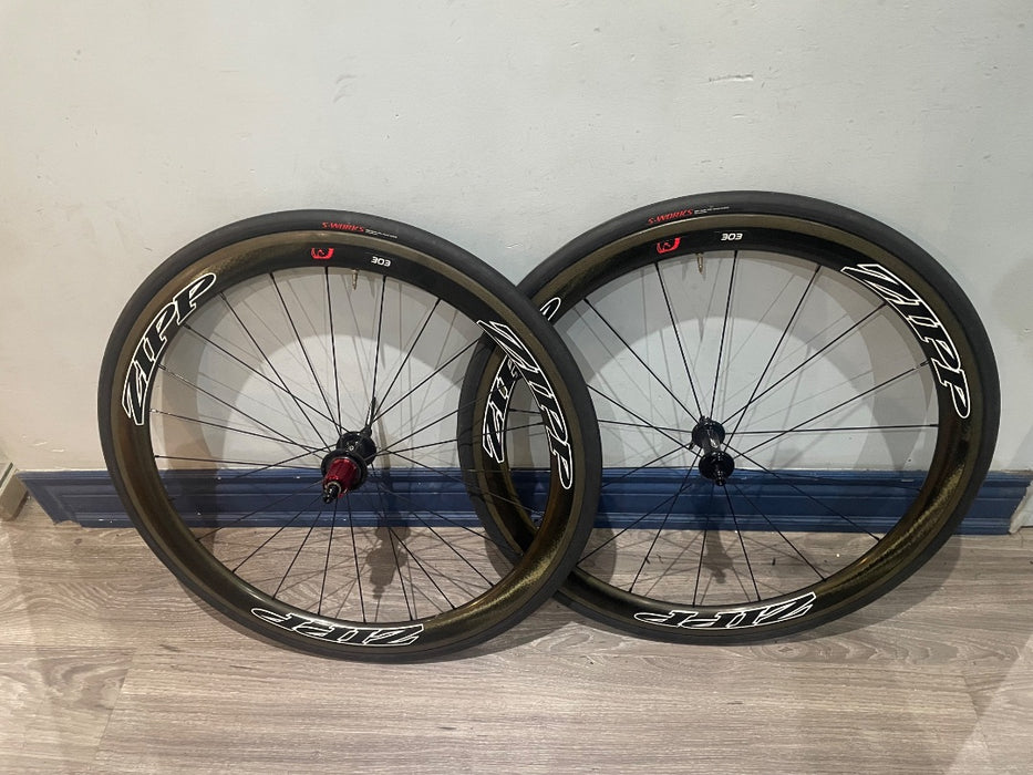 *Zipp 303 Firecrest Carbon Clincher Rim Brake Wheelset 700c