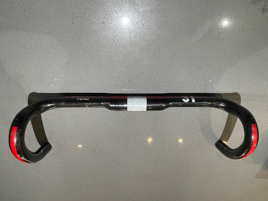 *3T ErgoNova Team Carbon Handlebar Blk/Red 420mm h-h