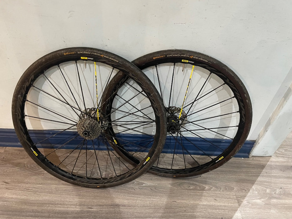 *Mavic Kysrium Pro Maxel 11sp Alloy Clinchers Blk/Yel 700c