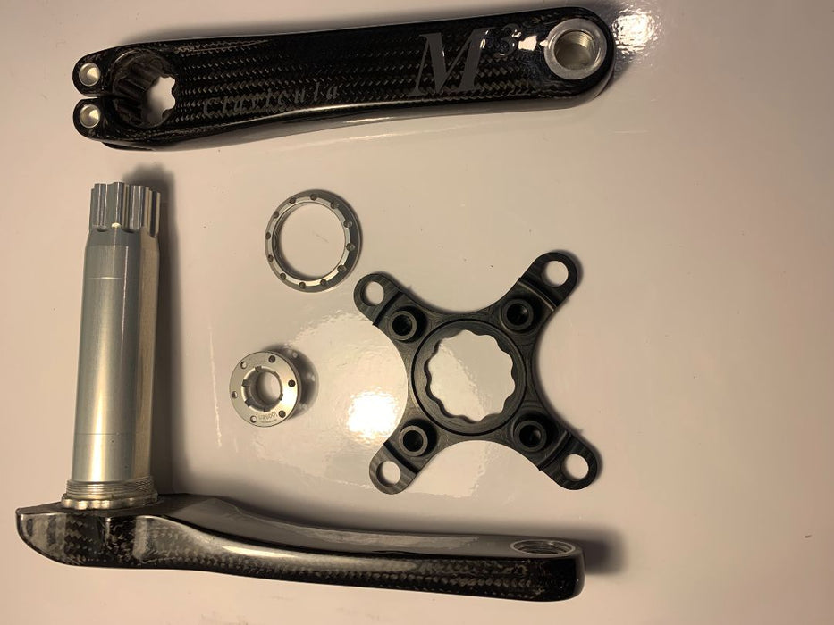 THM Clavicula M3 104/64 BCD Carbon MTB Crankset Gloss 175mm