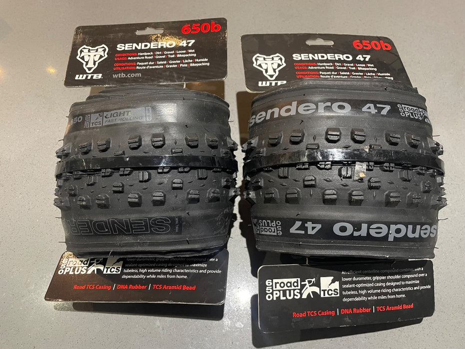 *WTB Sendero Gravel Tires (Pr) Black 650b x 47mm