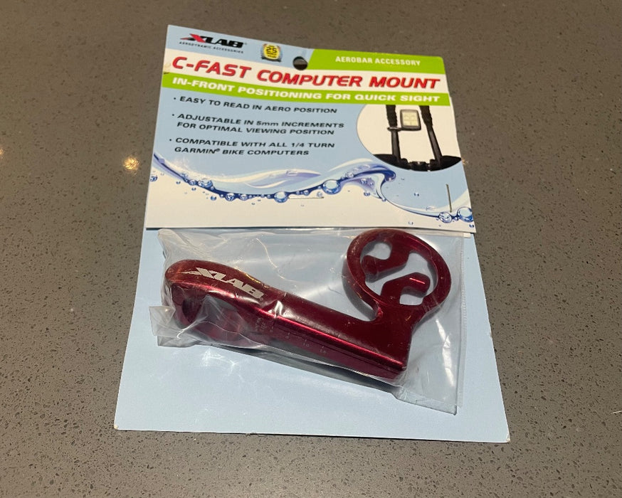 *Xlab C Fast 22.2 Aerobar Computer Mount Red