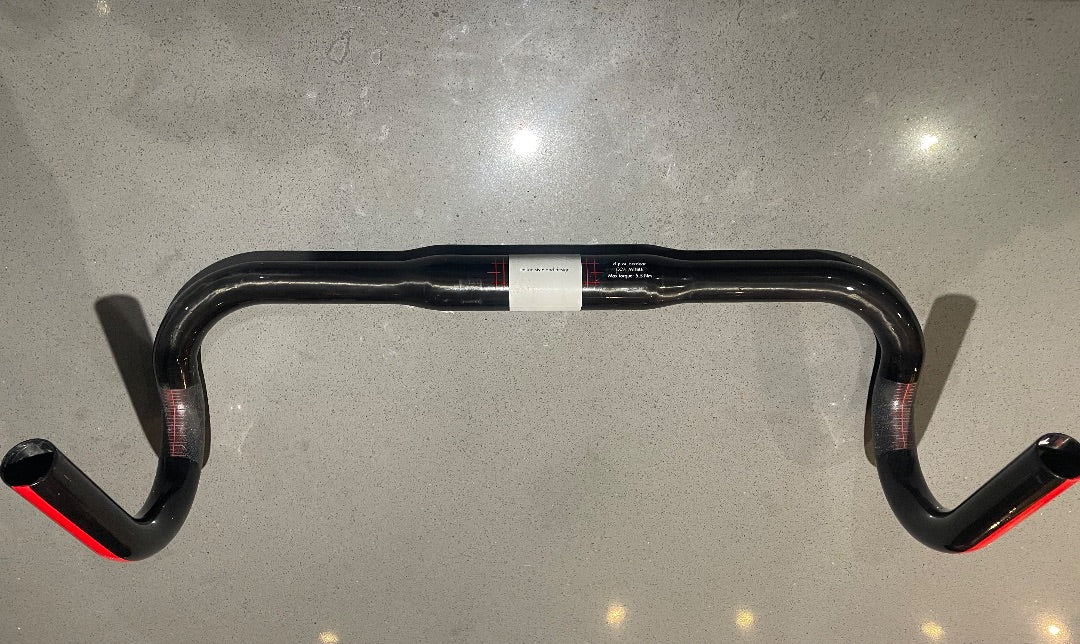 *3T Rotundo Team Carbon Drop Bar Blk/Red 440mm