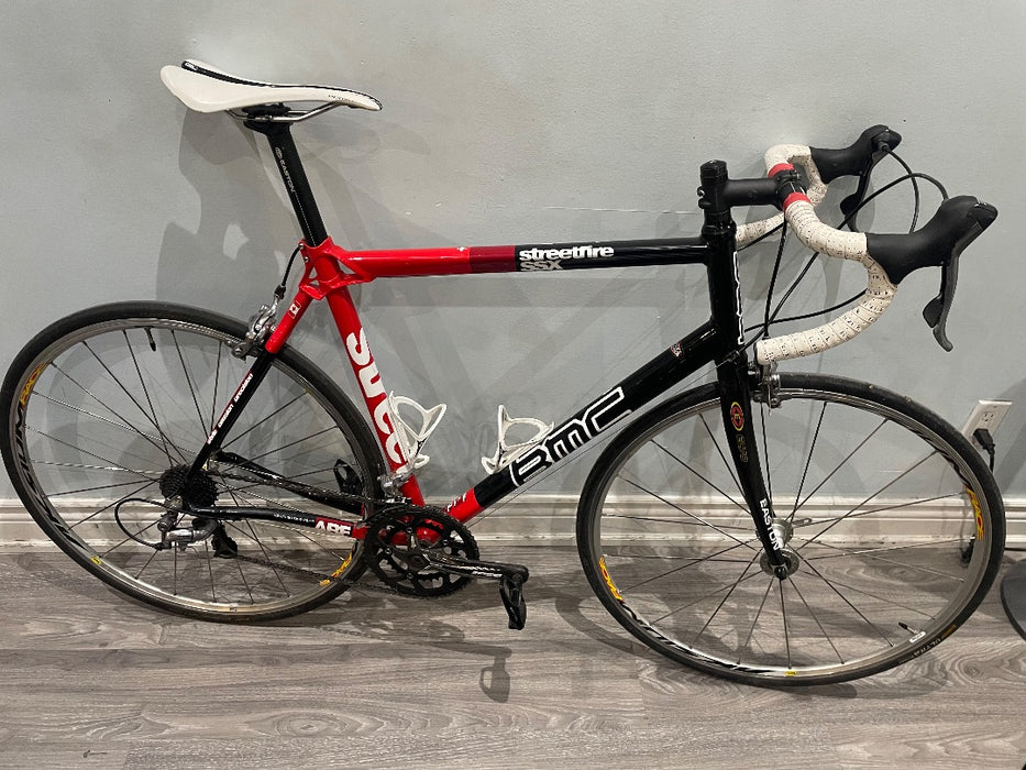 *BMC Streetfire SSX 105 10sp Rim Brake Alloy Road Bike Blk/Red 61cm