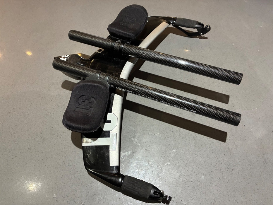 *3T Ventus LTD Carbon Aerobar Blk/Slv +/-