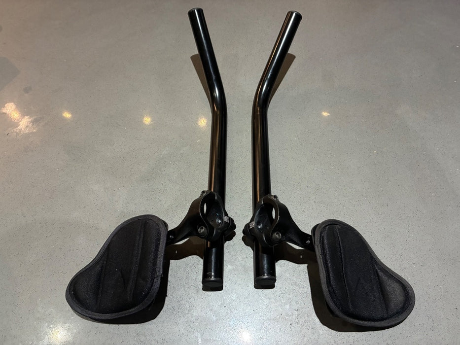 *Generic Alloy Ski Bend Aerobars Black O/S