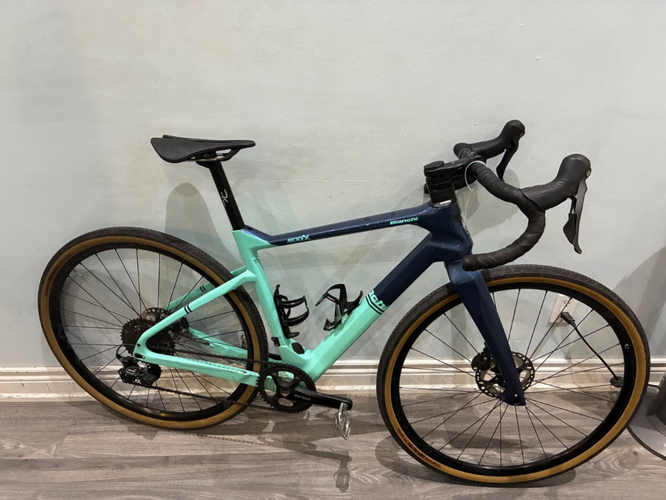 *Bianchi Arcade X Grx 810 11sp Carbon Gravel Bike Blu/Cel 54cm