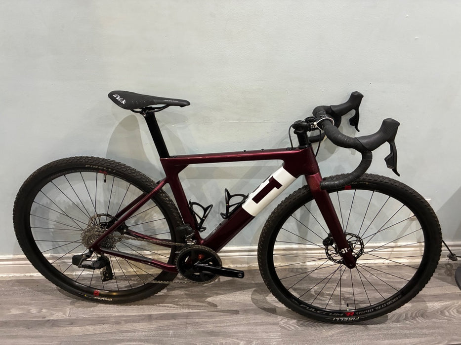 *3T Exploro Rival AXS 12sp Gravel Bike Burgandy XS