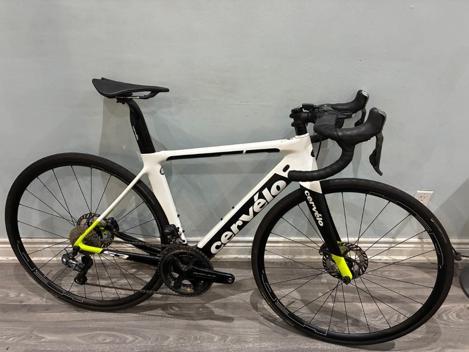 *Cervelo S3 Disc 11sp Di2 Carbon Disc Braek Road Bike Wht/Yel 51