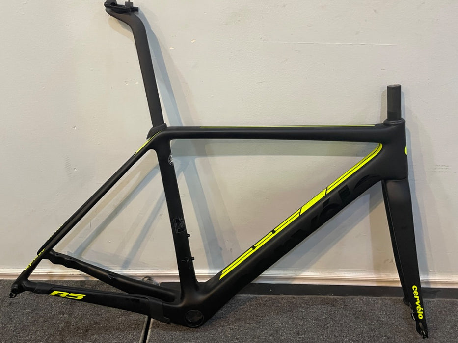 Cervelo R5 Disc Frameset Blk/Yel 54