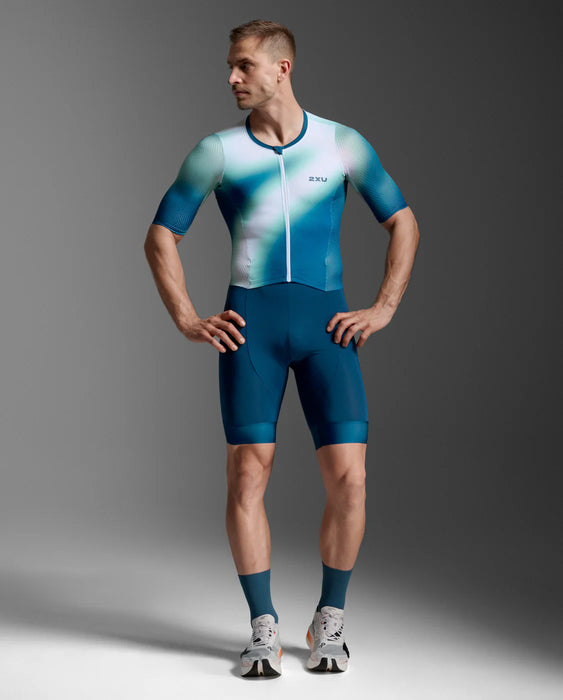 2XU Men's Aero Hex Sleeved Trisuit