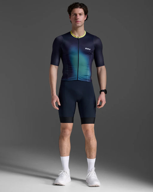 2XU Men's Aero Hex Sleeved Tri Top