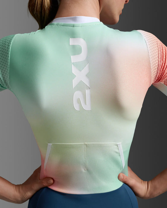 2XU Women's Aero Hex Sleeved Trisuit