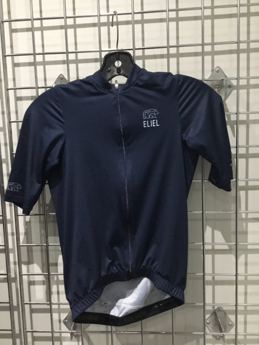 *Eliel Men's Short Sleeve Cycling Jersey Dark Blue S