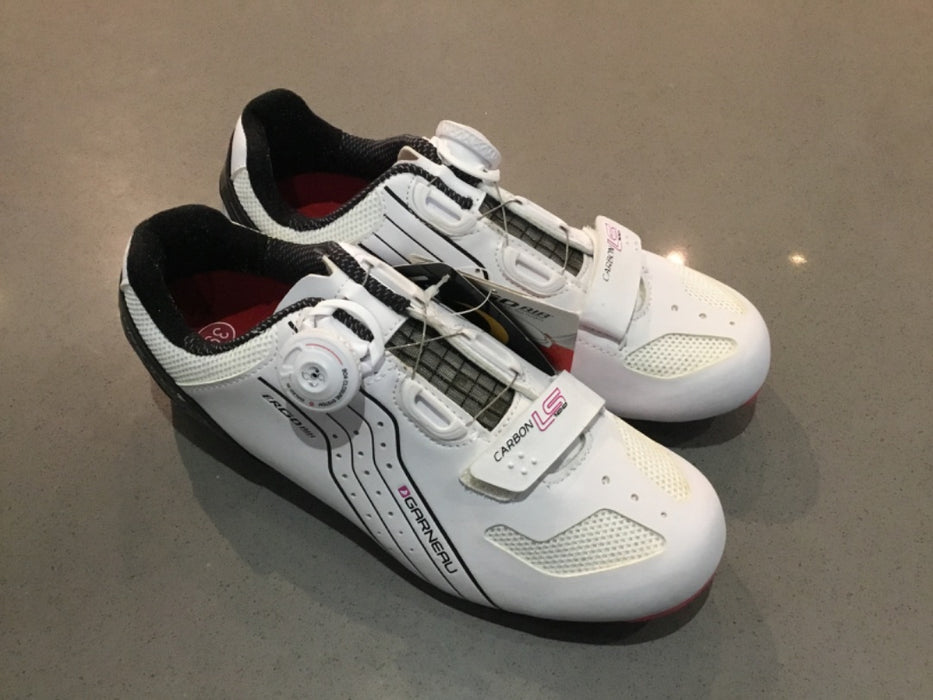 *Garneau LS100 Carbon Cycling Shoes White 39