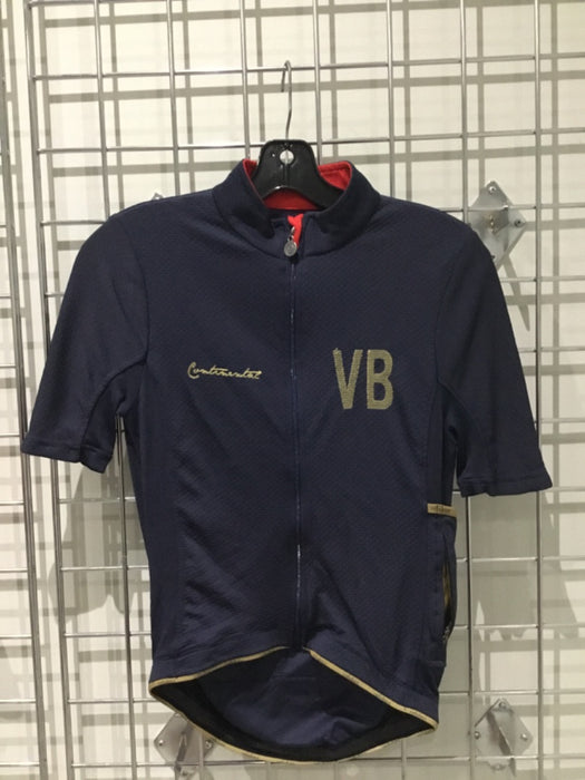 *Velobici Men's Short Sleeve Cycling Jersey Navy S