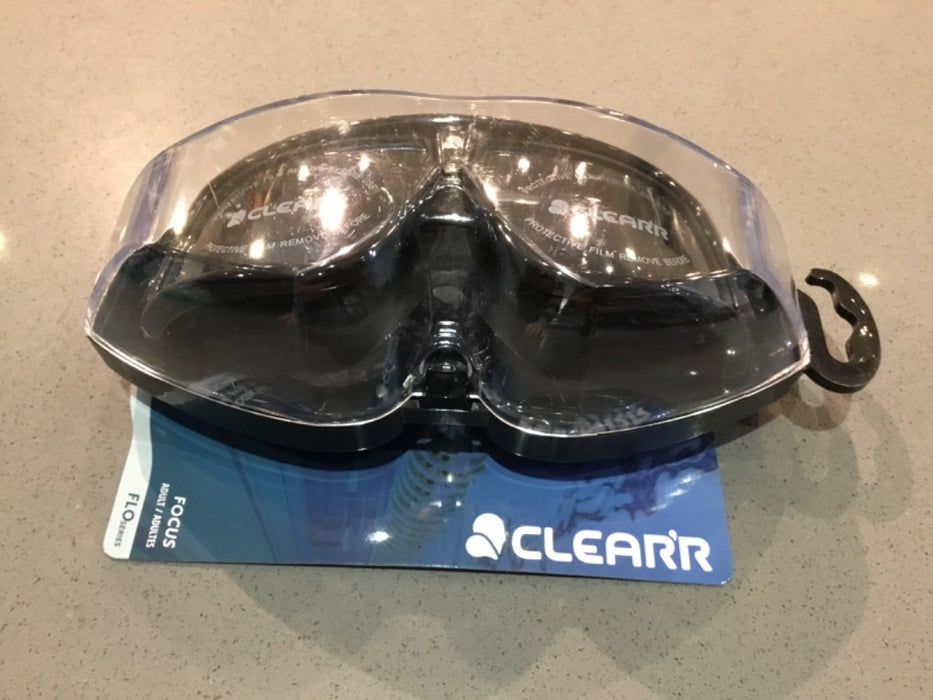 *Clear'r Focus Adult Swim Mask Blk/Smk