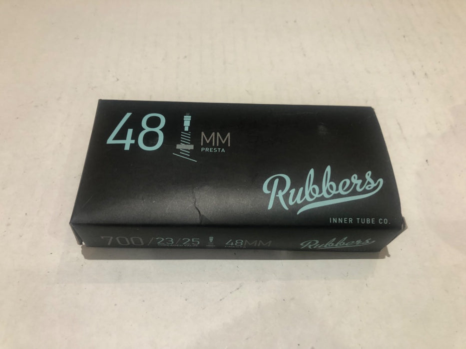 Rubbers 700x25mm Presta inner tube Black 700x25c